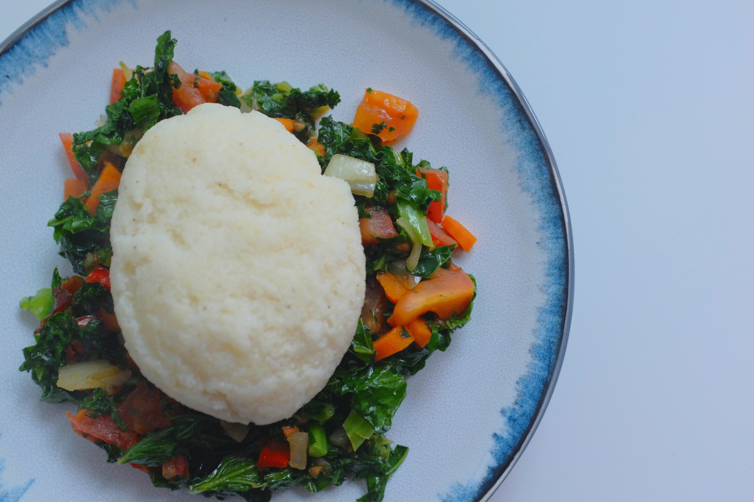 Ugali and Sukuma Wiki